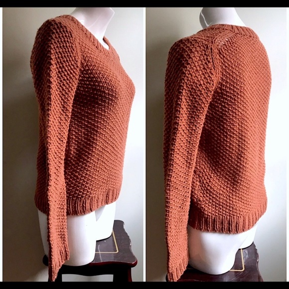 Theory 100% wool waffle texture chunky sweater - Picture 12 of 12